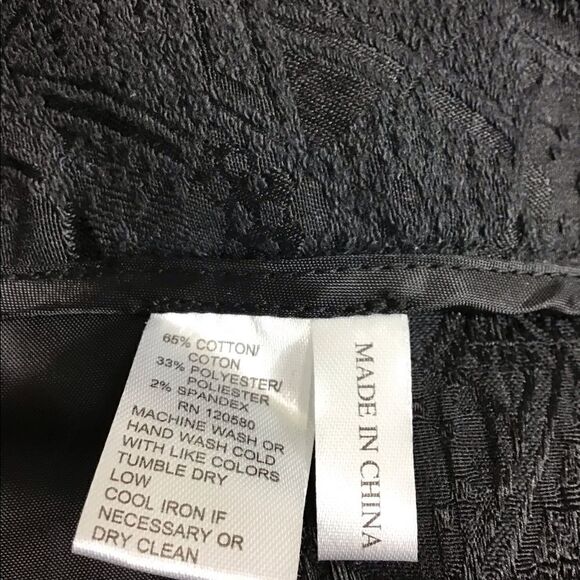 Amanda & Chelsea Contemporary Fit Brocade Pants 22 - Picture 11 of 12